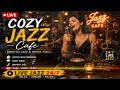 LIVE 🔴 Cozy Rainy Jazz Cafe ☕ Smooth Relaxing Bossa Nova Music 24/7