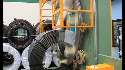 Steel wire coil wrapping machine and packing machine