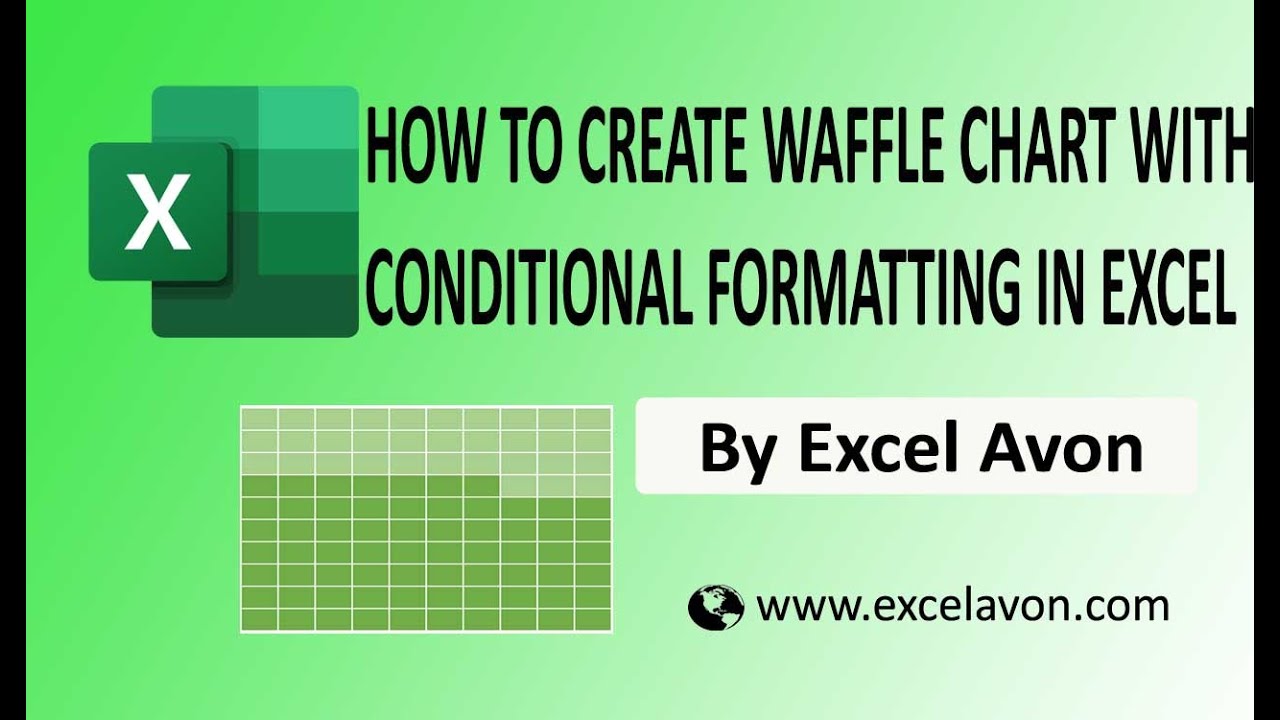 Waffle Chart Excel Tutorial | Conditional Formatting Trick - YouTube