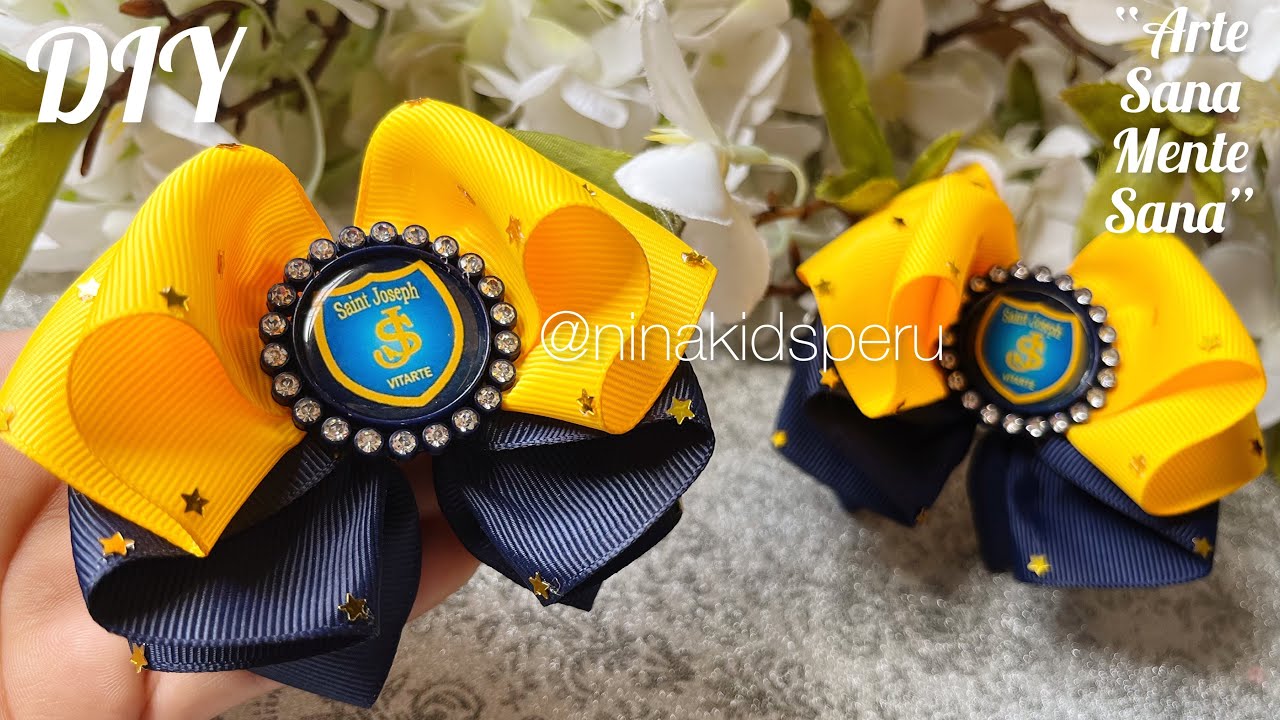 Lazos en pares para el colegio 🎀😍esponjosos |DIY Ties in pairs for school