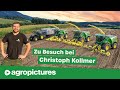 Maisernte mit christoph kollmer  lohnunternehmer und youtube star  john deere hcksler und mb trac