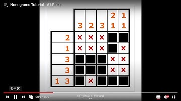 Nonograms Tutorial   #1 Rules   YouTube   Google Chrome 2020 06 18 15 54 05