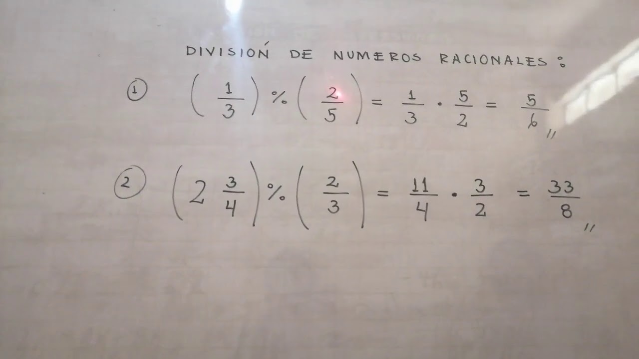 Multiplicación Y División De Números Racionales Youtube