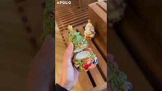 Christmas Tree Candle Lamp #apollobox #christmastree #festivedecor  #holidayvibes #christmas