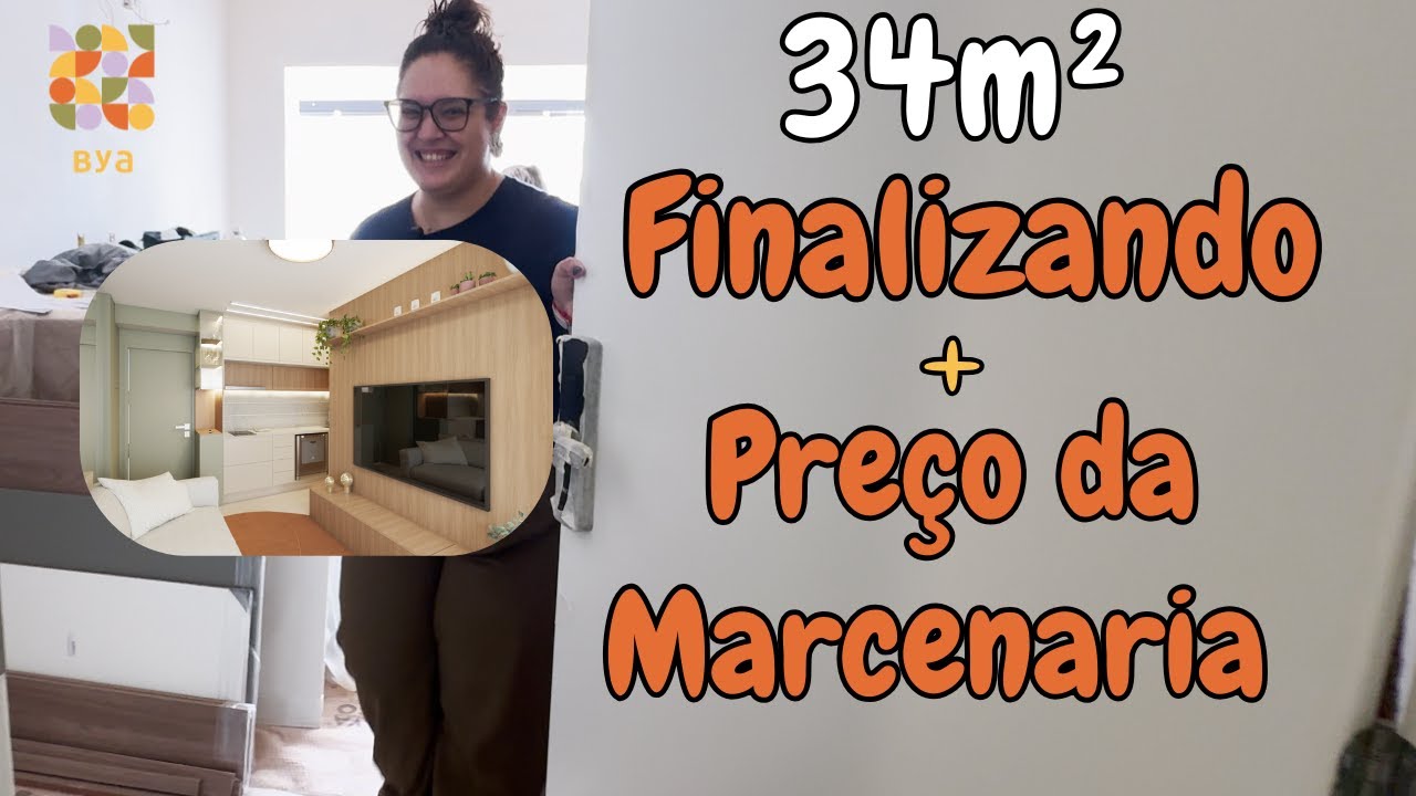 FIM DE OBRA 34m² + PREÇO REAL DA MARCENARIA COMPLETA