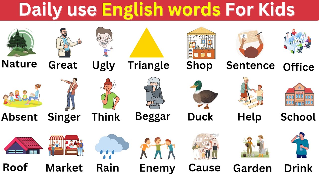 Learn English for kids – Vocabulary Words – English Educational Video ...