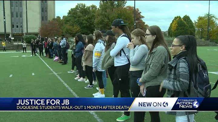 Duquesne University students walk out to demand answers in football player's death