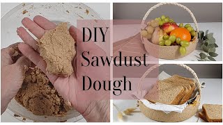 DIY - How to Make Sawdust Dough - Step-by-Step Tutorial - Crafts and Recycling🌼