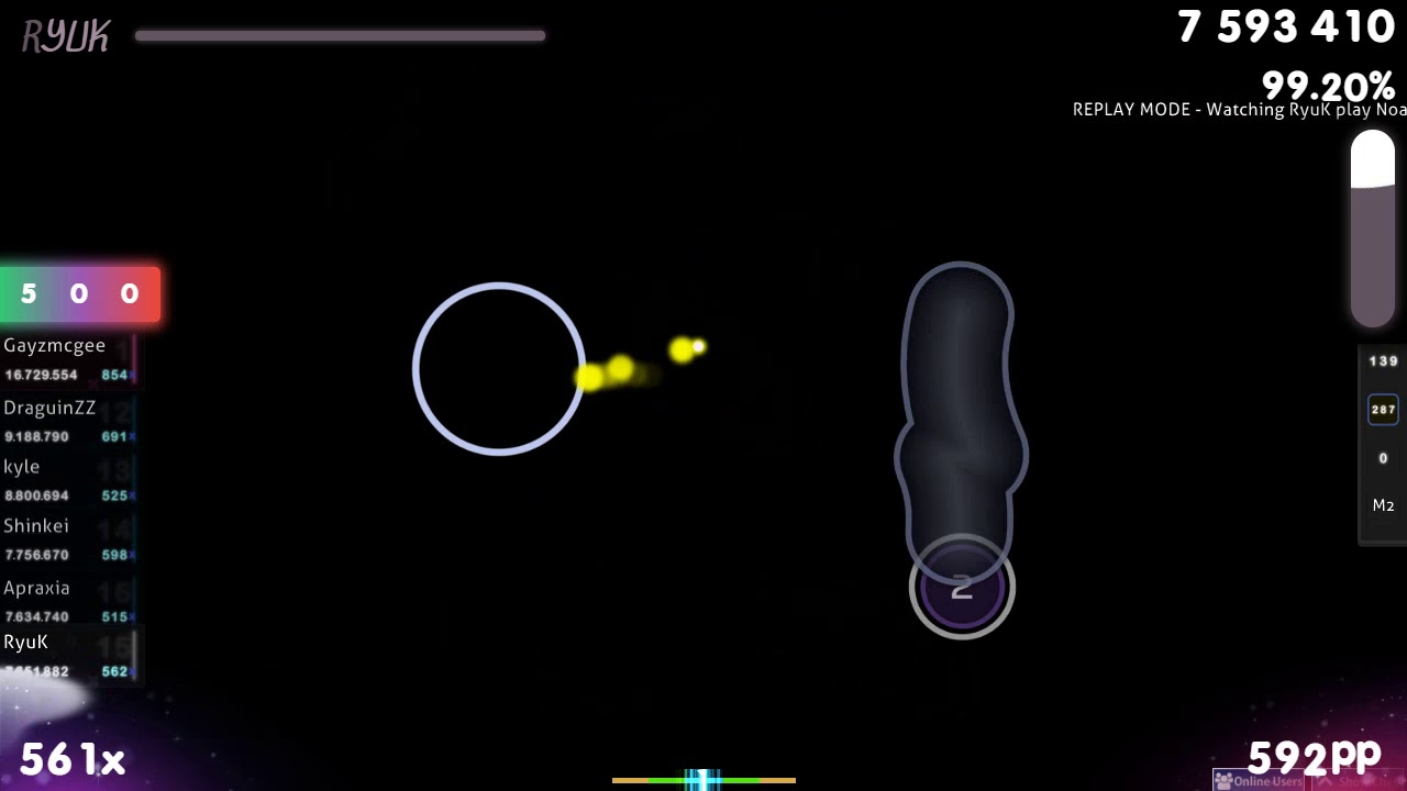 [7.98⭐] RyuK | Noah - Celestial stinger [mithew's MAXIMUM] +HD 98.8% {#1 646pp 1❌} - osu!