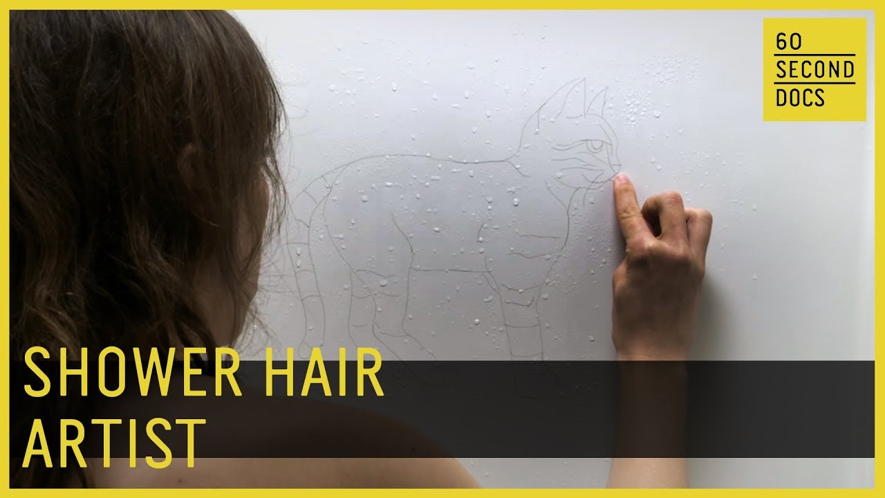 Instagrammer Uses Shower Drain Hair to Make Art