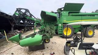 John Deere 640D header canvas bearing repair