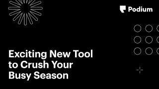 Exciting New Tool to Crush Your Busy Season