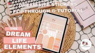 Dream Life Planner Stickers - Core Elements - How to download and use