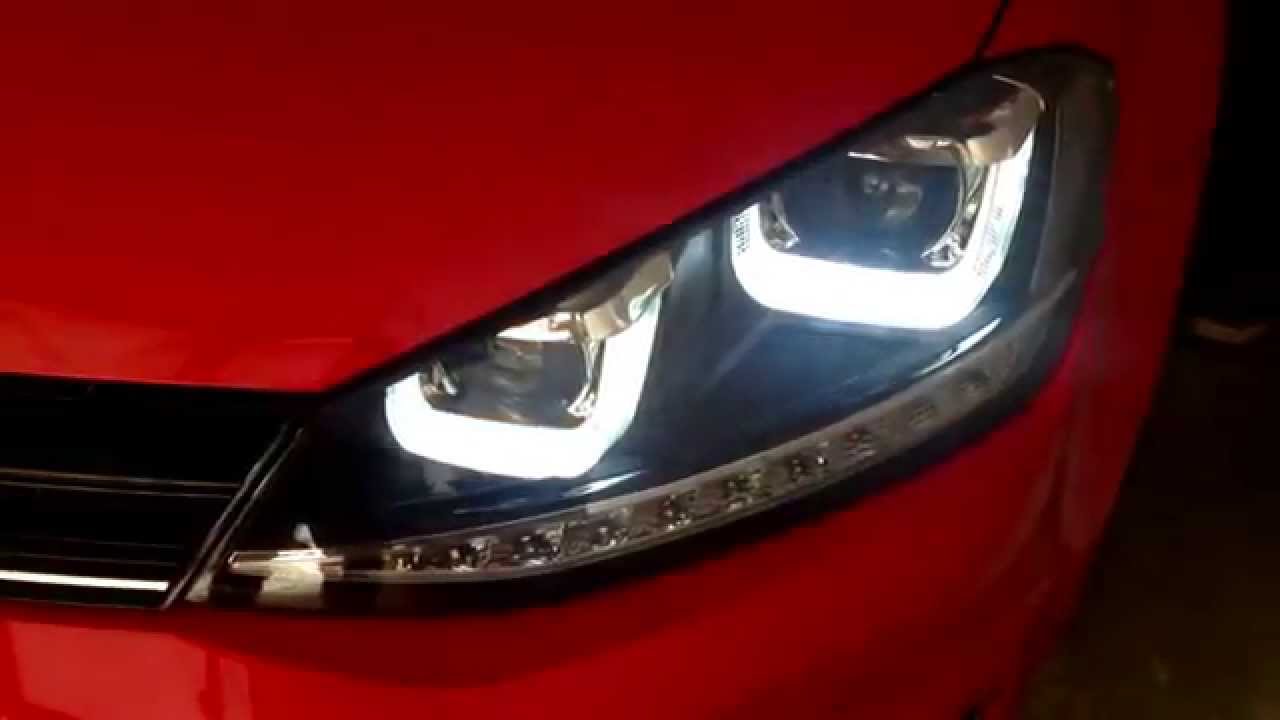 Faróis Golf R MK7 Novo Golf Highline Golf R headlights Motorspot