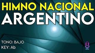 Himno Nacional Argentino Karaoke Instrumental Bajo