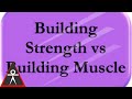 Building Muscle vs Building Strength