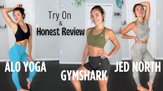 Yoga Activewear Sets Try On Haul & Honest Review Alo Yoga, Gymshark, Jed North