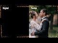 Wedding Invitation Frame Border Video Stars Moving on Black and Green Screen Background Effects
