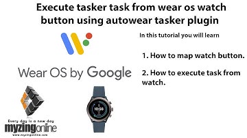 Execute tasker task from wear os watch button