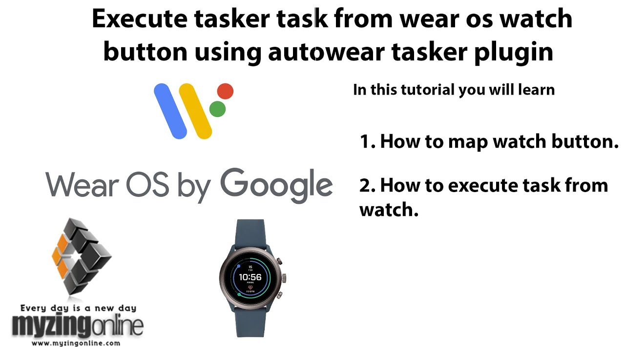 Execute tasker from wear os watch button -