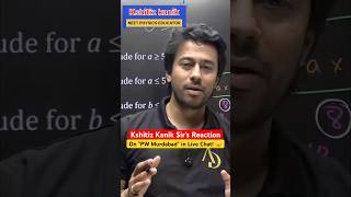 Kshitiz Kanik Sir's Reaction on "PW Murdabad" in Live Chat! 😮#pw #motivation #kksir #neet2026