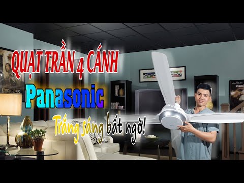 Video Quạt Trần 4 Cánh F-56XPG-W Màu Trắng Sang Chảnh | Điện... - youtube