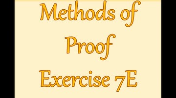 AS Maths - Pure - Methods of Proof
