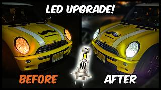 LED Upgrade in my R53 Mini Cooper S - My High Beams were TOO DIM!