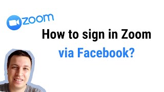 How to sign in zoom via facebook?