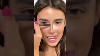 طريقه اخفاء الانف نتيجه خياليه ?makeup مكياج shorts