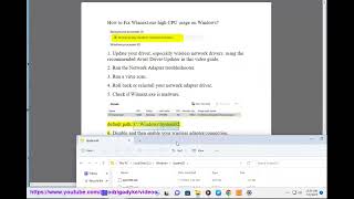 Fix Wlanext.exe high CPU usage on Windows