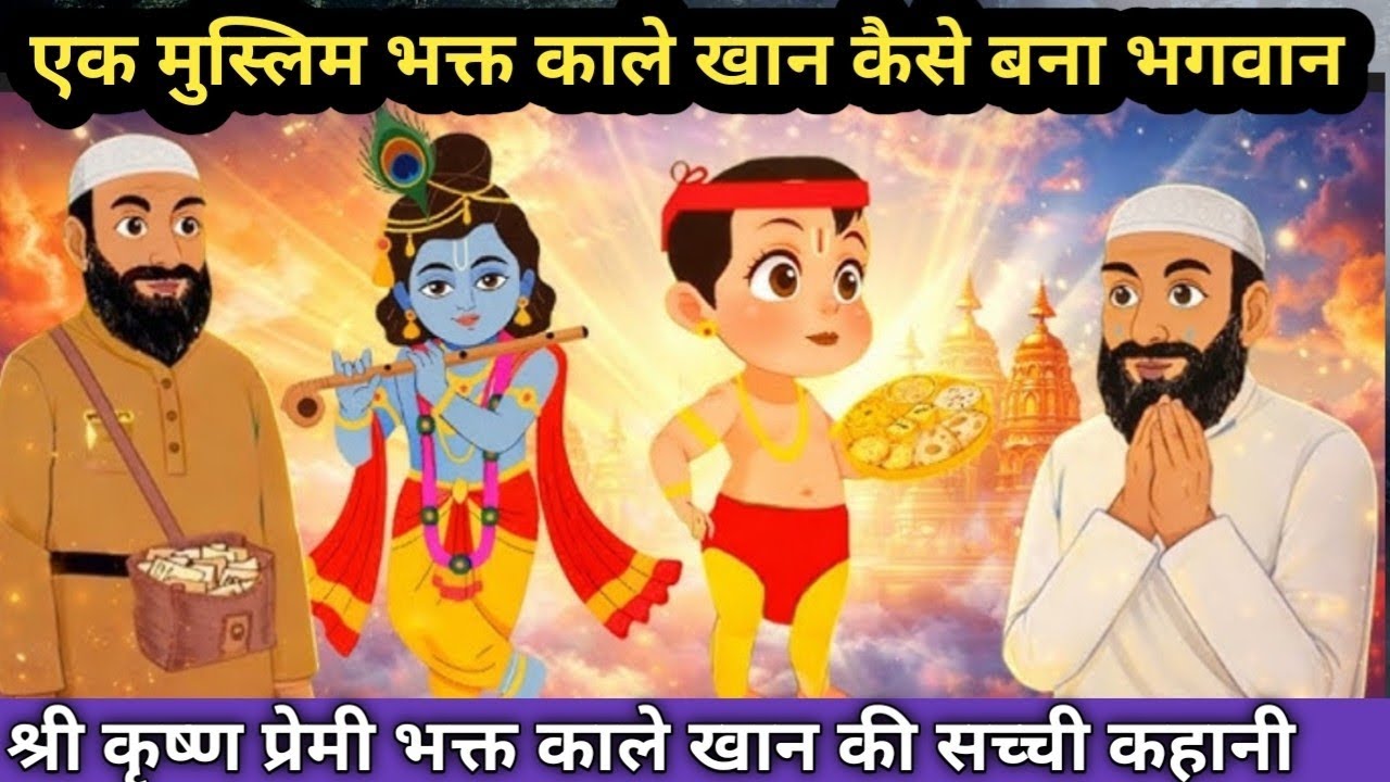 एक मुस्लिम भक्त काले खान जी कैसे बने भगवान श्री कृष्णा प्रेमी ।। काले खान की भक्ति की सच्ची कहानी।।