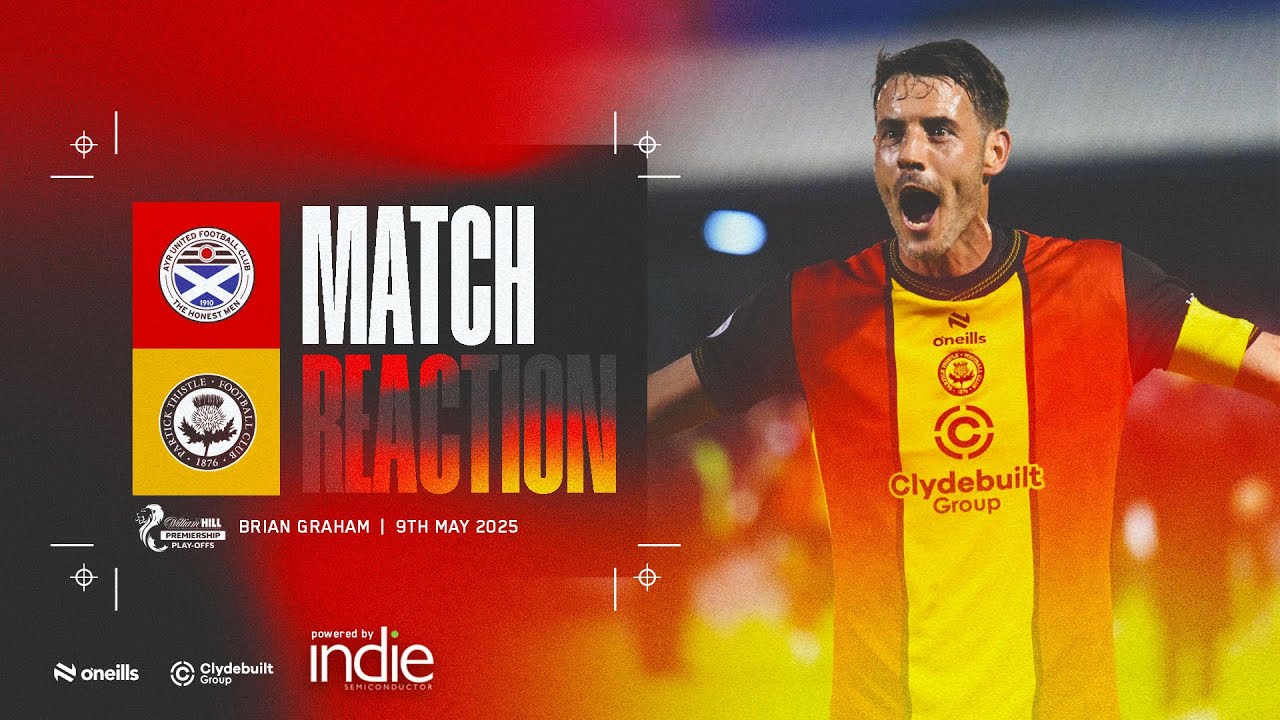 Ayr United Reaction: Brian Graham - 9th May 2025