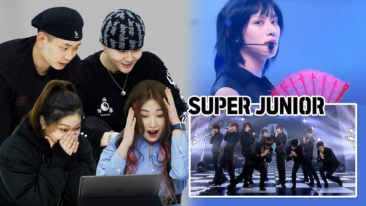 냉동인간인가요.?! 슈퍼주니어 옛날 무대를 본 남녀 댄서들의 반응 차이