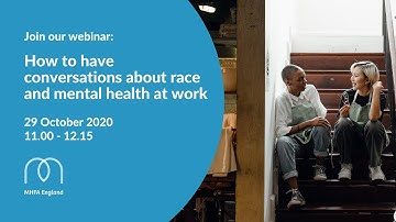 How to have conversations about race and mental health at work