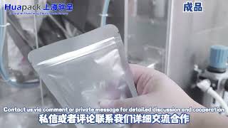 Huapack customizable pouch packaging machine for powder in standup zipper pouches five-station