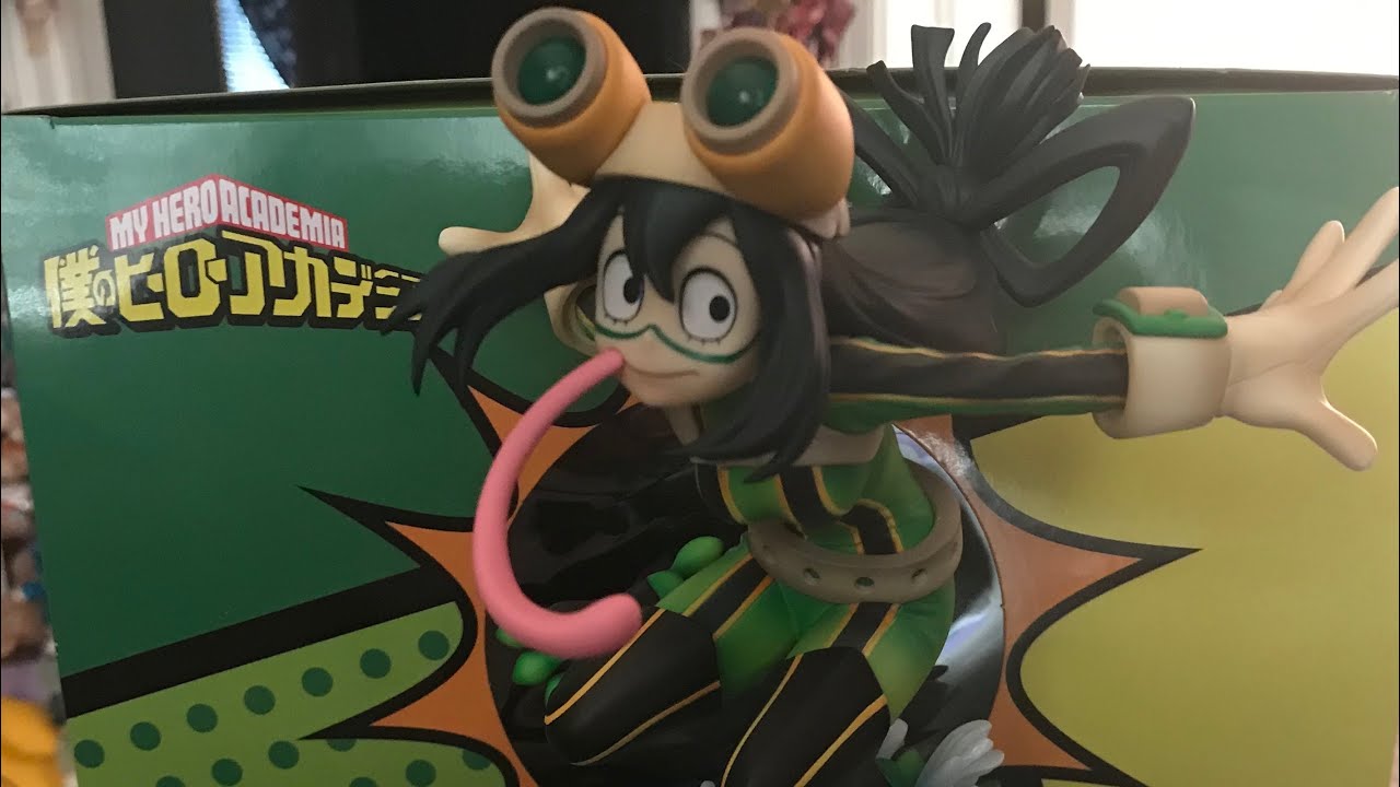 My Hero Academia Tsuyu Asui Hero Suit Ver 1 8 Scale Figure Unboxing Review Youtube