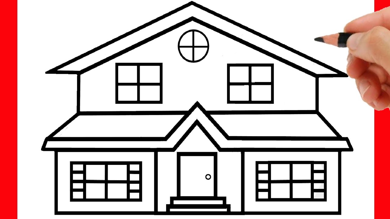 How To Draw A House Easy Steps - Design Talk