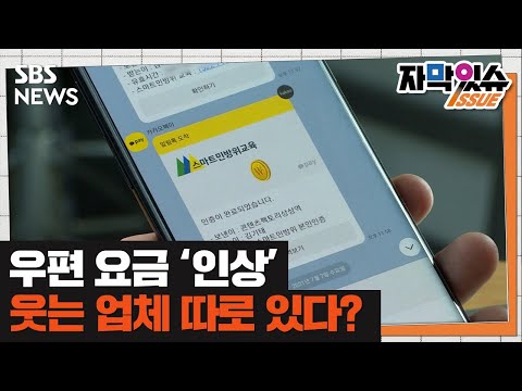 우편 요금 50원 인상 뒤에서 웃는 업체들이 있다 자막있슈 SBS 