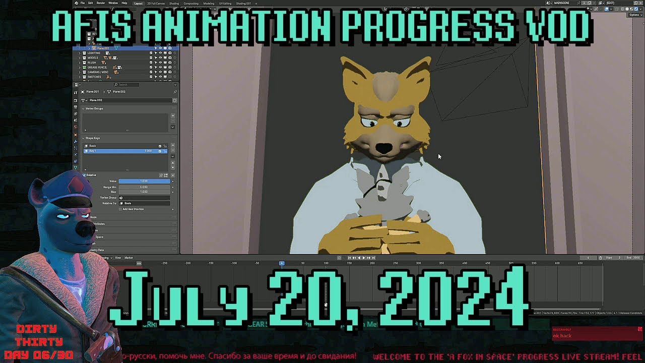 [2024-07-20] AFIS Animation Progress Stream VOD - YouTube
