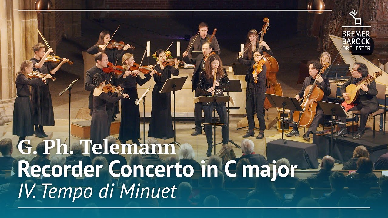 G. Ph. Telemann: Recorder Concerto in C major, TWV 51:C1, IV. Tempo di ...