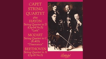 String Quartet No. 19 in C Major, K. 465 "Dissonance": III. Menuetto. Allegro