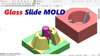 MOLD DESIGN || How to Split CORE, CAVITY, SLIDES, & INSERT CORE for Plastic Glass Model