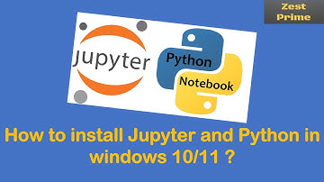 1.How to download and install Jupyter Notebook in Windows 10/11 with Python tutorial|Python Tutorial