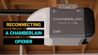 Reconnecting a Chamberlain Opener to your Garage Door after Pulling the Emergency Release