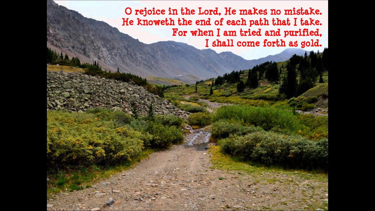 Rejoice In The Lord With Lyrics Ron Hamilton Youtube O rejoice in the lord he makes no mistake, he knoweth the end of each path that i take, for when i am tried and purified, i shall come forth as gold. rejoice in the lord with lyrics ron hamilton