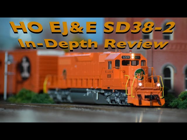 鉄道模型 KATO EMD SD38-2 Elgin,jolit&eastern #665 HO EJ&E SD38-2 Overview Detail & Sound - YouTube