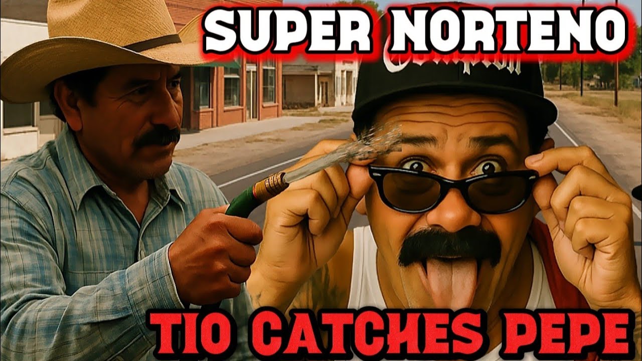 SUPER NORTENO : PEPE GETS CAUGHT BY TIO ANGEL AND THE HOSE CAME OUT