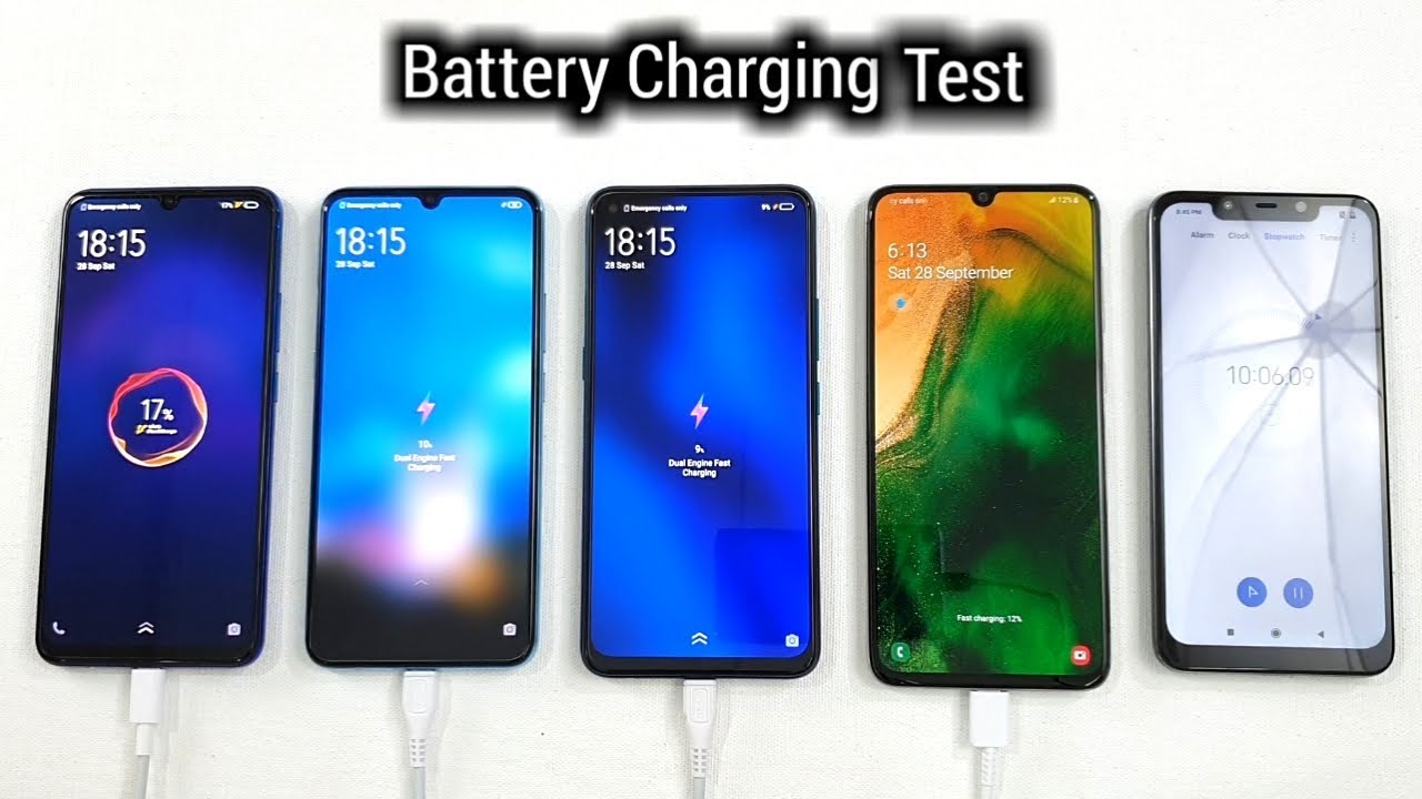 Vivo Z1x vs Vivo S1 vs Vivo Z1 Pro vs Samsung A70 BATTERY CHARGING TEST
