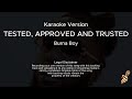 Burna Boy Tested Approved And Trusted Karaoke Version
